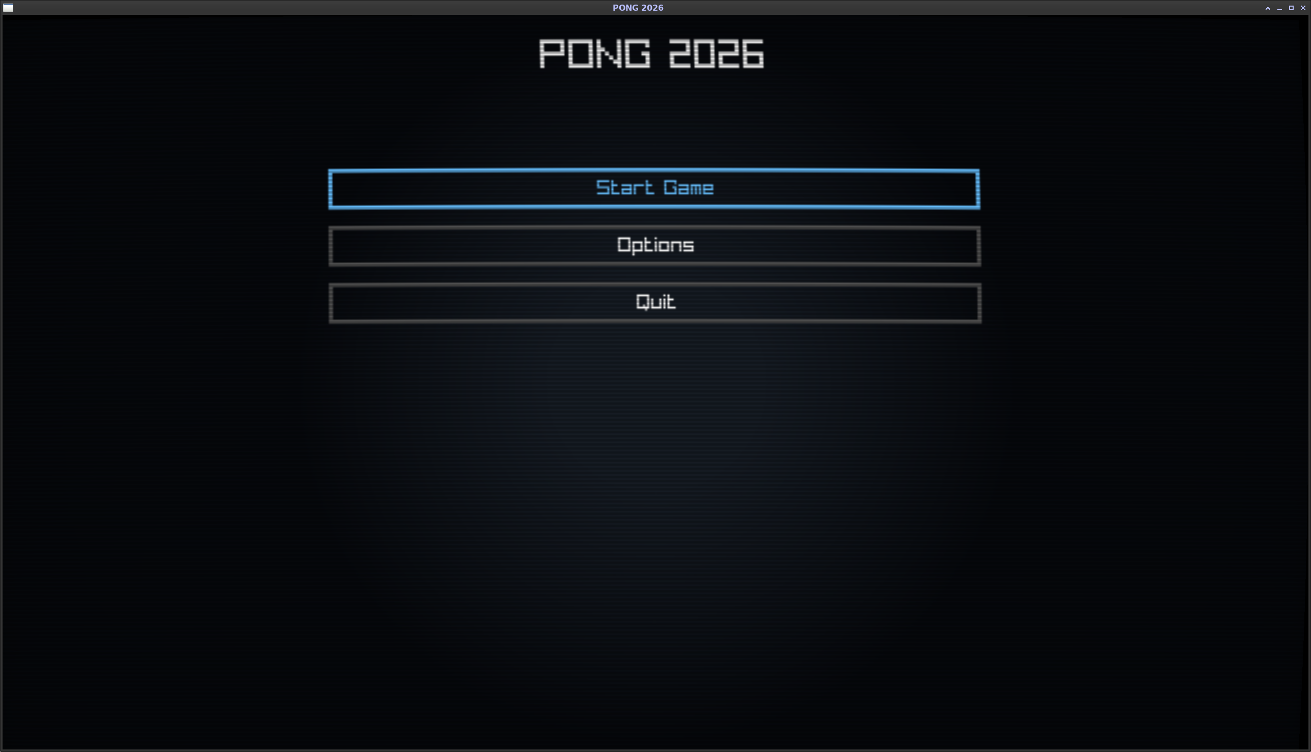 Main menu